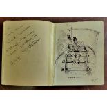 Autograph Album - 1909-1944 - contact some interesting poems and sketches