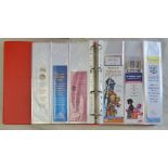 Bookmarks a collection in modern binder; nice clean lot varied subjects