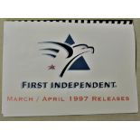 First Independent March/ April 1997 releases. A4 size spiral bound booklet, pages are quite