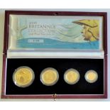 2006 Britannia Gold Proof Set, £100, £50, £25, £10, with certificate, PBG27 (1,163 issued) boxed