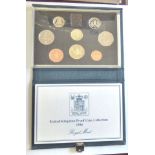 1986 Proof Set - Commonwealth Games £2, N. Ireland £1 to 1p, PS37