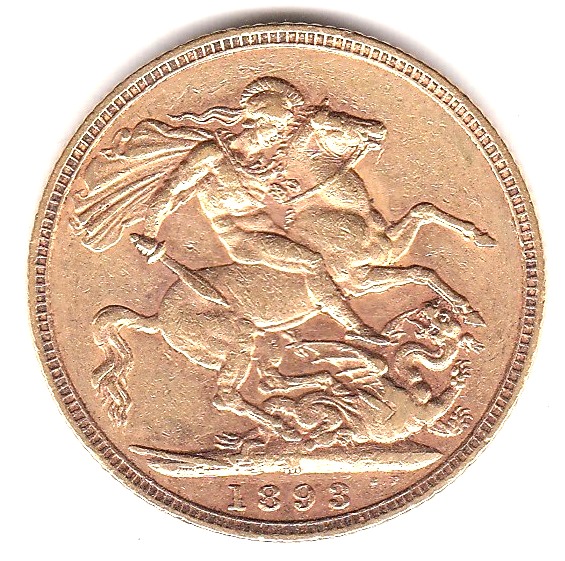 1893 Sovereign, VF - Image 3 of 3