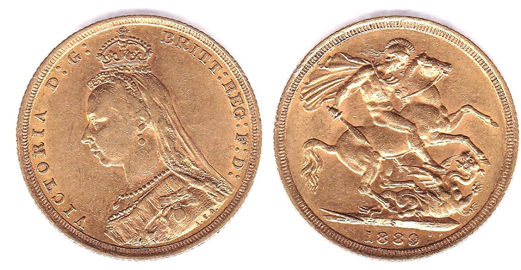 1889 'S' Sovereign, AEF