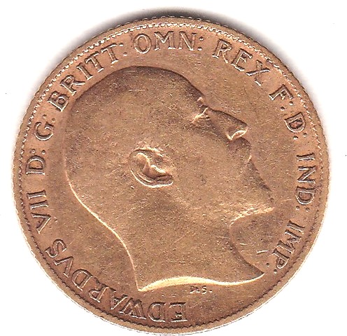 1907 Half Sovereign, GF - Image 3 of 3