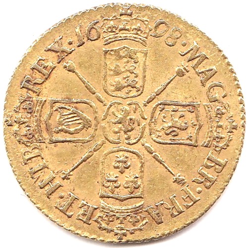 1695 William III Half Guinea, VF, S3466 - Image 3 of 5
