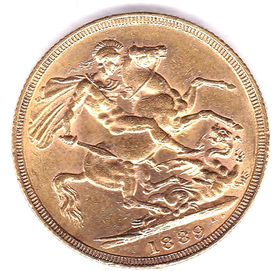 1889 Sovereign, AEF - Image 3 of 3