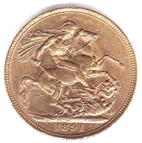 1891 Sovereign, EF - Image 2 of 3