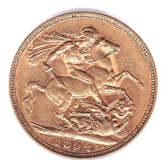 1892 Sovereign, VF - Image 2 of 3