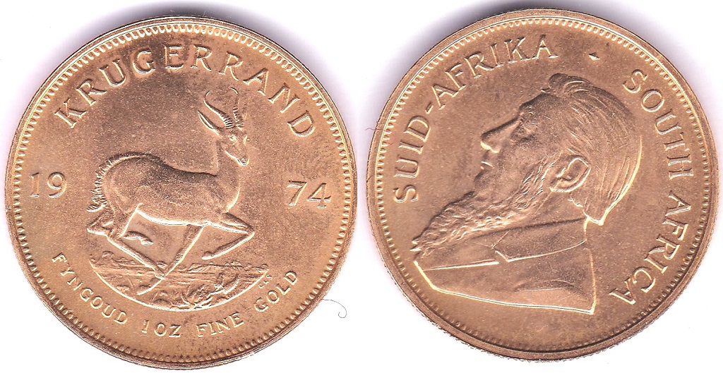 Gold 1974 Krugerrand, UNC