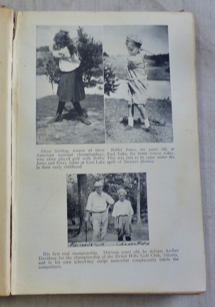 Down The Fairway, Robert Tyre "Bobby" Jones, in poor condition, with a brown paper replacement of - Image 4 of 5