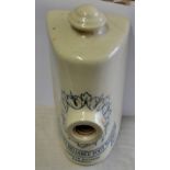 Foot Warmer 1800's - no stopper Doulton's Reliable Foot Warmer, Lambeth Pottery, London