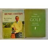 Books-(2) by Henry Cotton - The Game of Golf 1949-hardback no cover in good condition - Henry Cotton