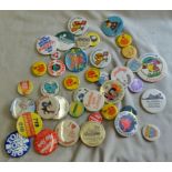 1970's metal Pin Badges with several East Anglia-Nice lot (40+)