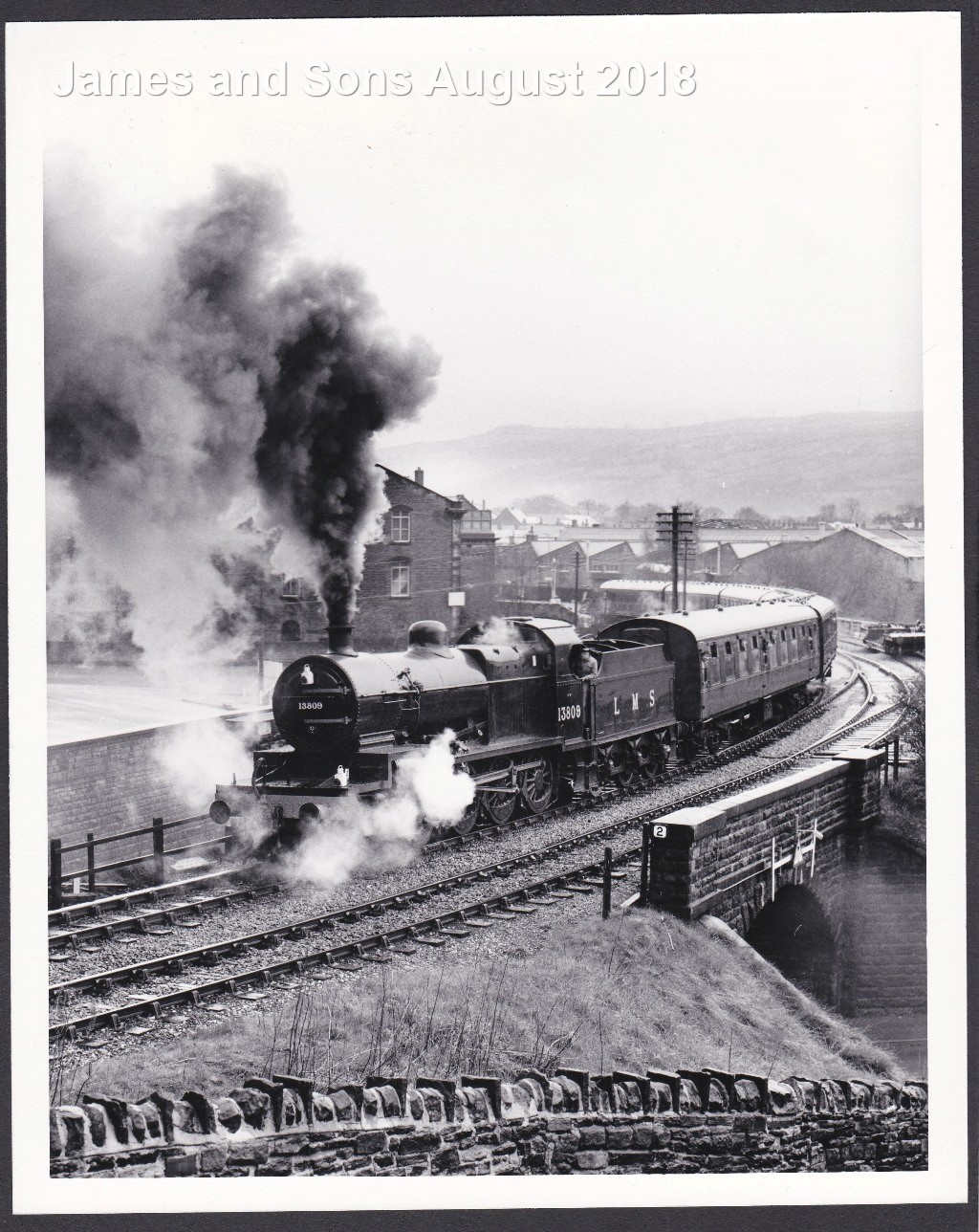 W.A.Sharman Photographic Quality Archive (10" x 8")-S.& D, - K.&.W.V.R. -1/5/83, in pouring rain, - Image 2 of 3