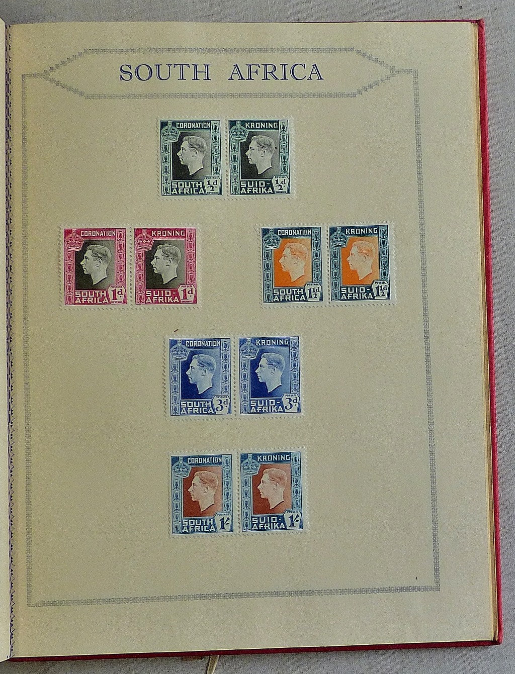 British Commonwealth 1937 - Coronation Special Album, m/mint sets, mostly complete.