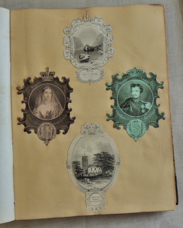 Scrapbook - Antique with good range of prints, water colours, snaps etc - Image 2 of 2