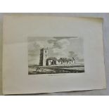 Print of All Saints Church, Dunwich, Suffolk - Etch sketch, in good condition