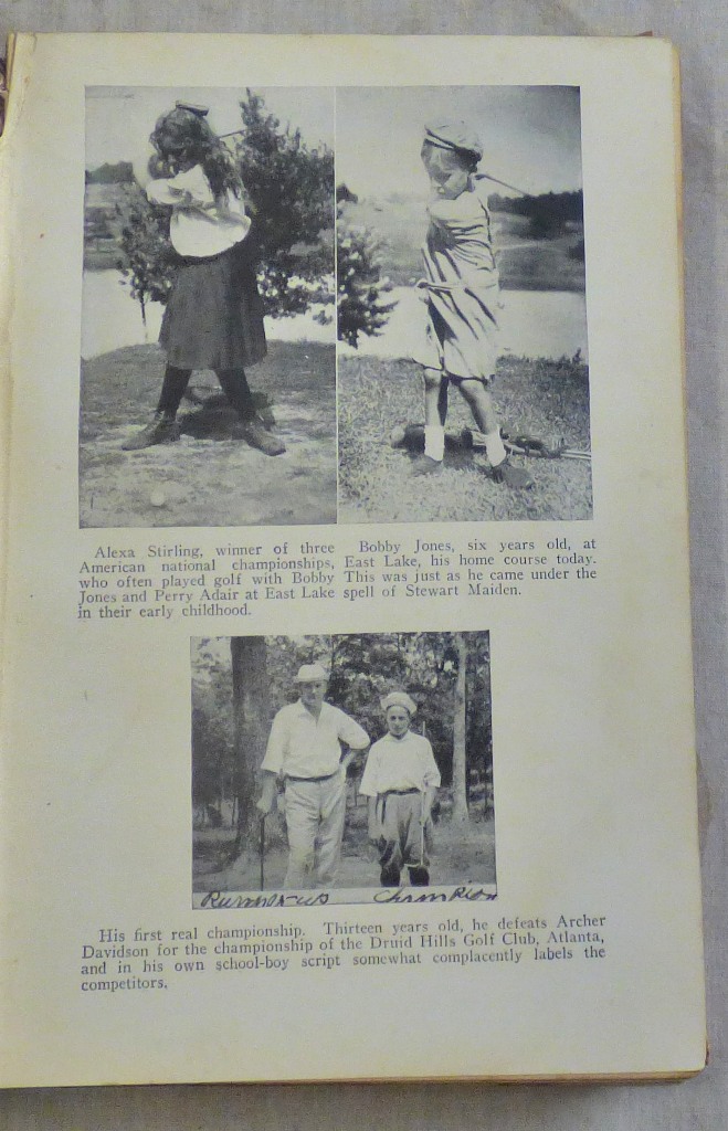 Down The Fairway, Robert Tyre "Bobby" Jones, in poor condition, with a brown paper replacement of - Image 2 of 5