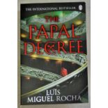 Luis Miguel Rocha - 'The Papal Decree' new paperback signed by author pub. penguin translated