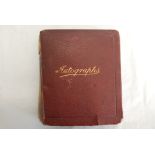 Autograph Album-early 1900's many photo's with signatures. Very interesting.