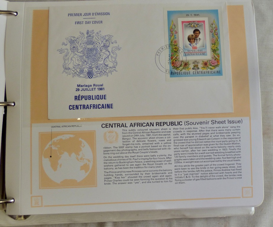 First Day Covers-Commonwealth 1981 Royal Wedding Princes Charles and Princess Diane - large first