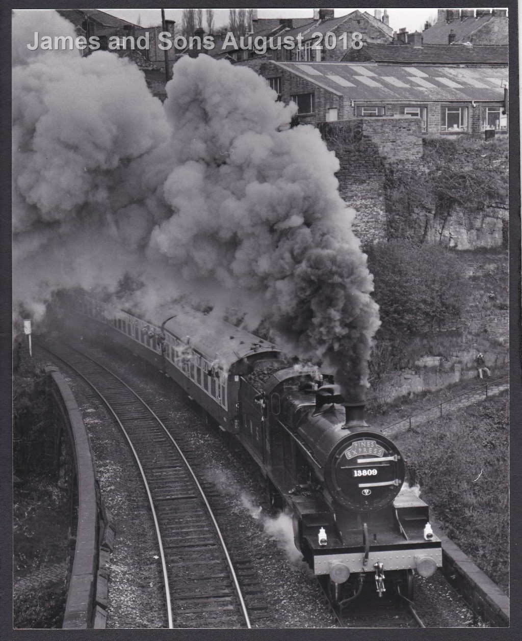 W.A.Sharman Photographic Quality Archive (10" x 8")-Pines Express -2/5/81, 13809 leaves New Mills - Image 2 of 3