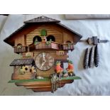 Cuckoo Clock - made in Germany - approx 12" high - in working order.