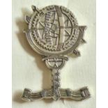 British WWII Popski's Private Army Cap Badge (White-metal, lugs