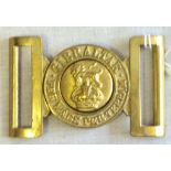 British Royal Marines Belt Buckle, heavy brass buckle in excellent condition (Brass)