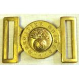British WWII Grenadier Guards Officers Belt Buckle, heavy brass construction. Made H&S Ltd, both