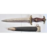 German WWII SA Dagger, made by Carl Eickhorn between 1939-41, excellent marking with corresponding