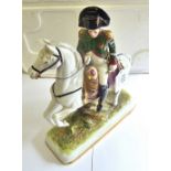 Dresden - Napoleon on Horseback 10" x 8" sculpture by Heinz Schober, marked 'm' 13032. tail