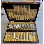 Vintage Cutlery Set-Westall Richardson Cavendish works, Sheffield with bone handles, excellent