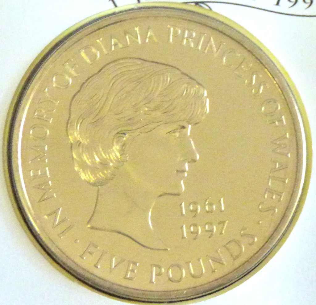 Great Britain 1999 Princess Diana Memorial Five Pound Coin and Stamp Set cover - Kensington Gardens, - Image 3 of 4