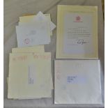 Postal History-Royal Household-A range of covers and letters mostly to special escort group-all with