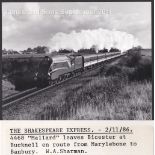 W.A.Sharman Photographic Quality Archive (10" x 8")-Steam Top Quality-The Shakespeare Express - 22/