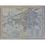 Goteborg - A map of Gothenburg in Sweden dated around 1899 Produced by Wagner and Debes, Leipzig.