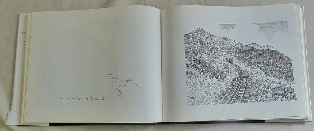 Art Book - hardback of Welsh Mountain Drawings by A.Wainright 1981, a little foxing - Image 3 of 4
