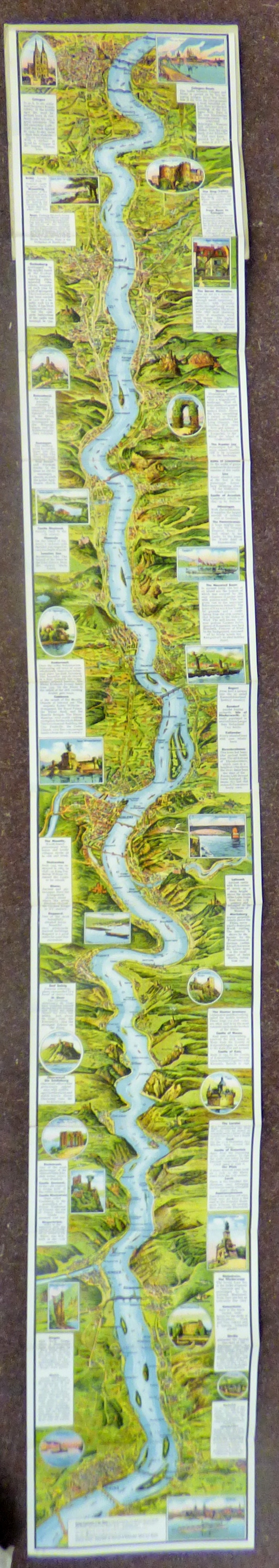 Relief Panorama of the Rhine-in colour text book