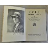 Golf Simplified, Cecil Leitch, 1924, hardback, excellent condition.