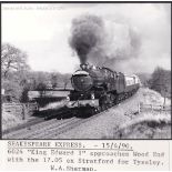 W.A.Sharman Photographic Quality Archive (10" x 8")-Steam Top Quality-Shakespeare Express - 15/4/90,
