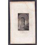 Vintage Print of hillington Church, Northfolk 1700's