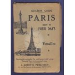 Guilmin Guide, Paris seen in four days - Versailles (1920) Good