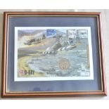 Framed - Operation Overload 6th June 1944 - Commemorative cover as new