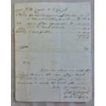 Yorkshire 1779 EL York to Settle, with SL York, legal bill, m/s '3' rate