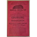 Swaffham Coursing Club - 1948 Official Card Coursing at Ranworth.