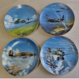 Plates - The Royal Air Force Association - Danbury Mint - Hawker Hurricane Vickers Wellington -