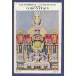 Selfridge's Decorations For The Coronation, May 1937. Good condition.