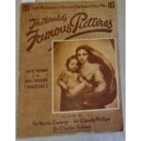 The World's Famous Pictures - early 1900's includes Rubens-The Artist Two Sons-Glusen 'The Girl at
