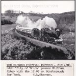 W.A.Sharman Photographic Quality Archive (10" x 8")-Steam Top Quality-The Dickens Festival Express -